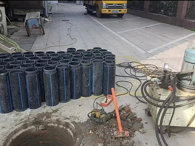 蓟州PE置换管厂家 DN315置换管 非开挖管短管置换